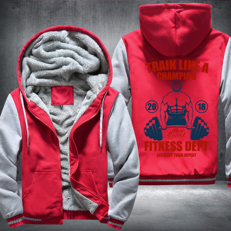 Train Like A Champion Fleece Hoodies Jacket