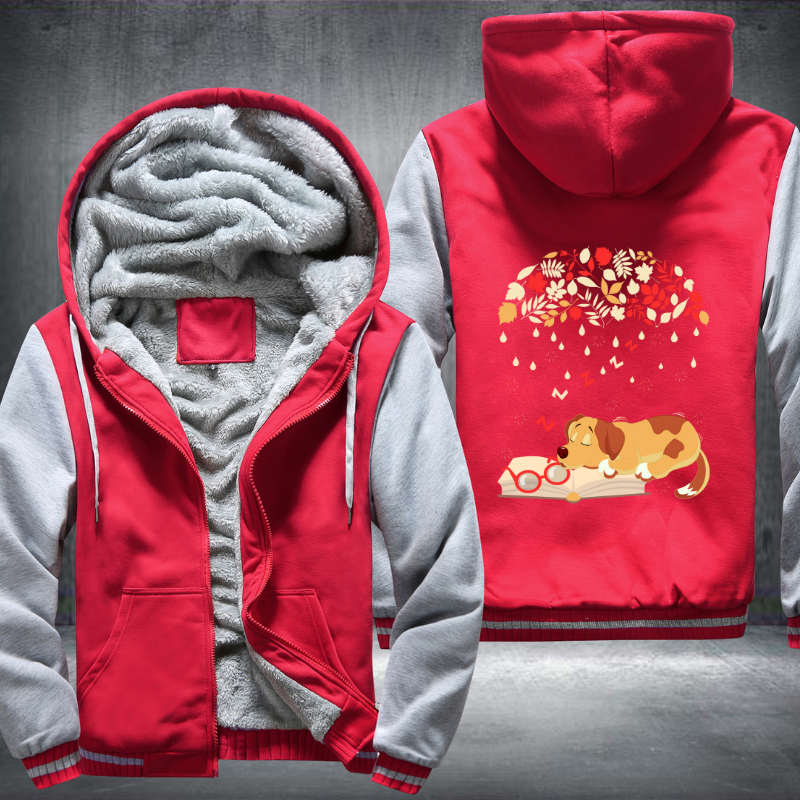 Sleep Dog Fleece Hoodies Jacket