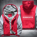 Patriotic USA State Minnesota Fleece Hoodies Jacket