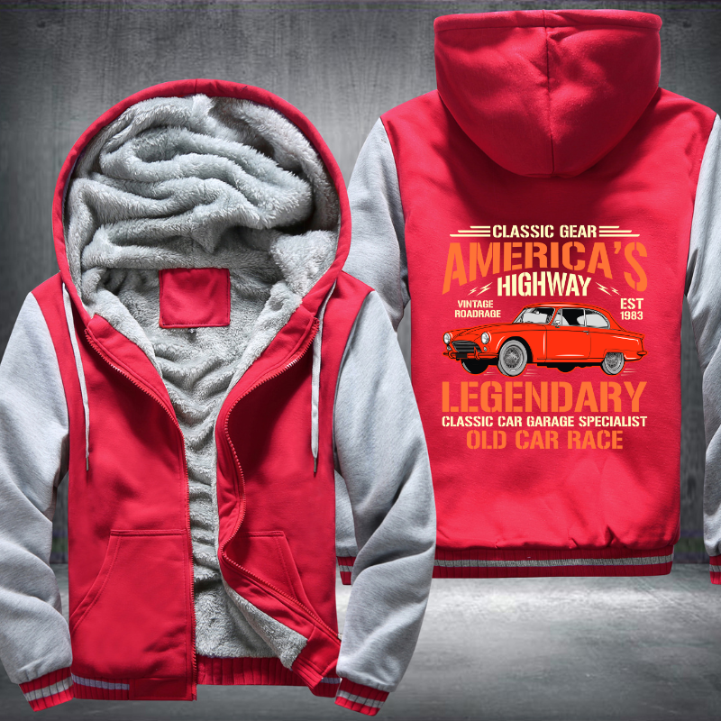 Classic gear Americas Highway Legendary Fleece Hoodies Jacket