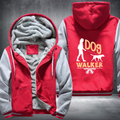 dog walker Fleece Hoodies Jacket