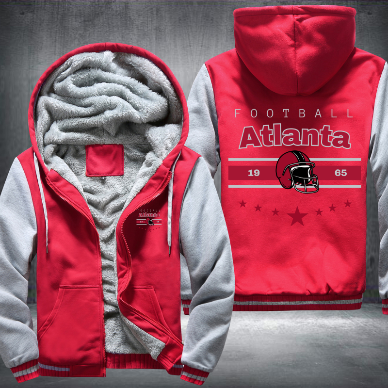 Vintage Football Atlanta 1965 Fleece Hoodies Jacket