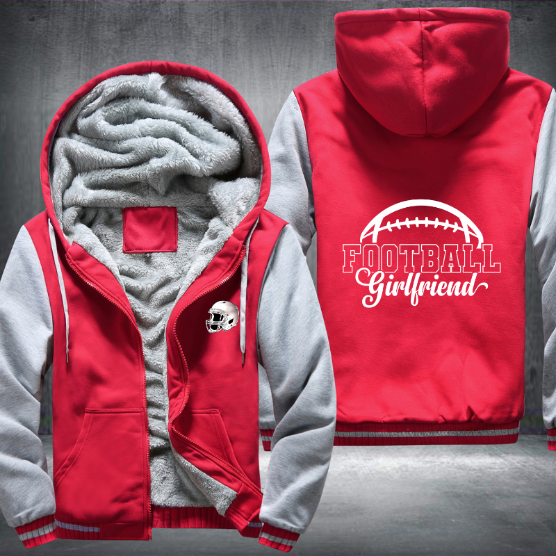 Football Girlfriend Fleece Hoodies Jacket