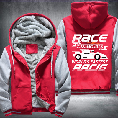 Race Glory Speed World's Faster Racing Fleece Hoodies Jacket