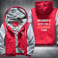 Grandpa Says I'm A Falcons Fan Fleece Hoodies Jacket