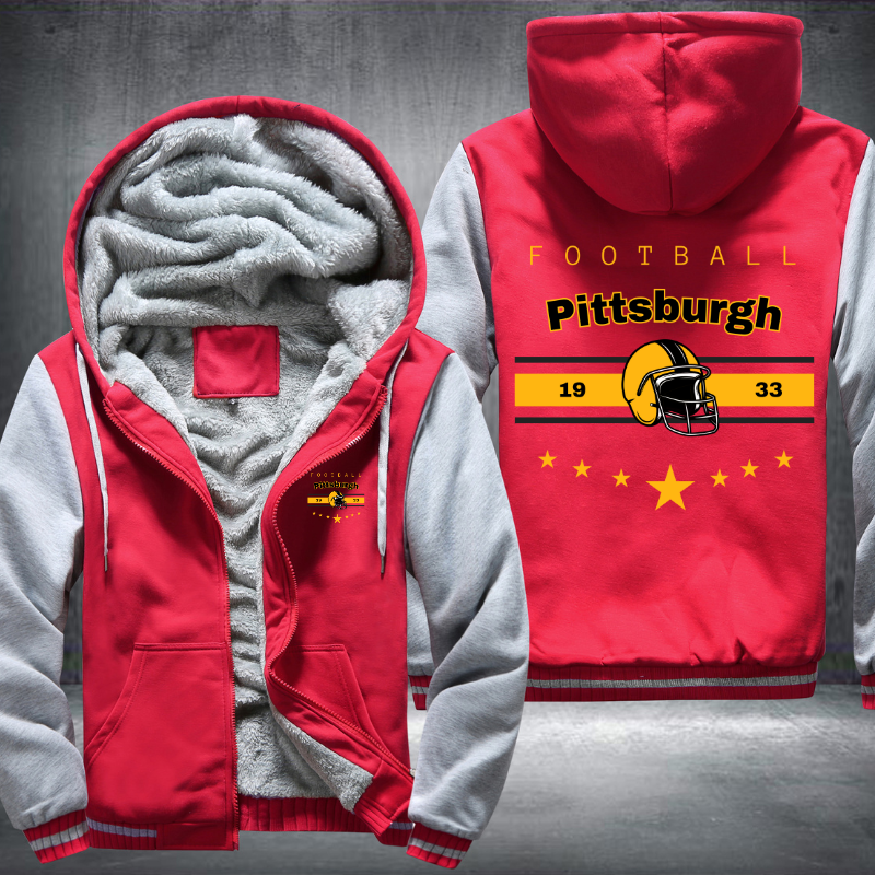 Vintage Football Pittsburgh 1933 Fleece Hoodies Jacket