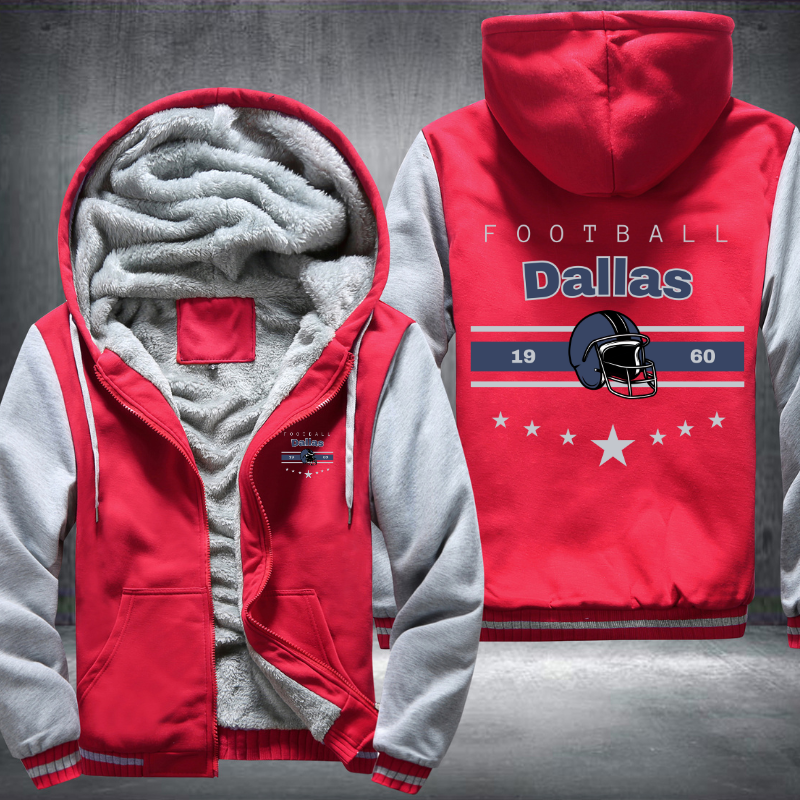 Vintage Football Dallas 1960 Fleece Hoodies Jacket