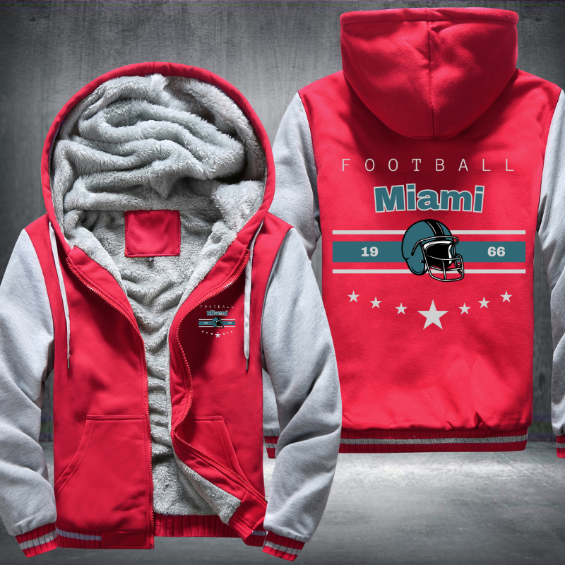 Vintage Football Miami 1966 Fleece Hoodies Jacket