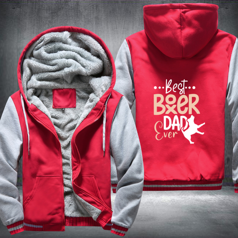 best boxer dad ever Fleece Hoodies Jacket