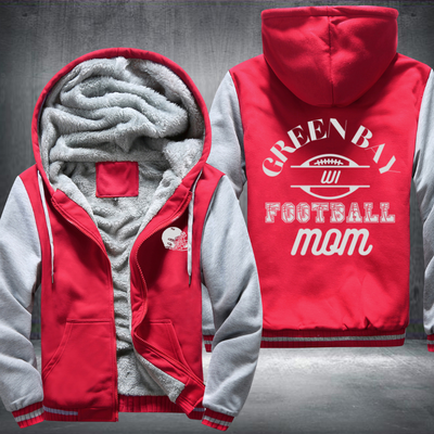 GREEN BAY WI Football mom Fleece Hoodies Jacket