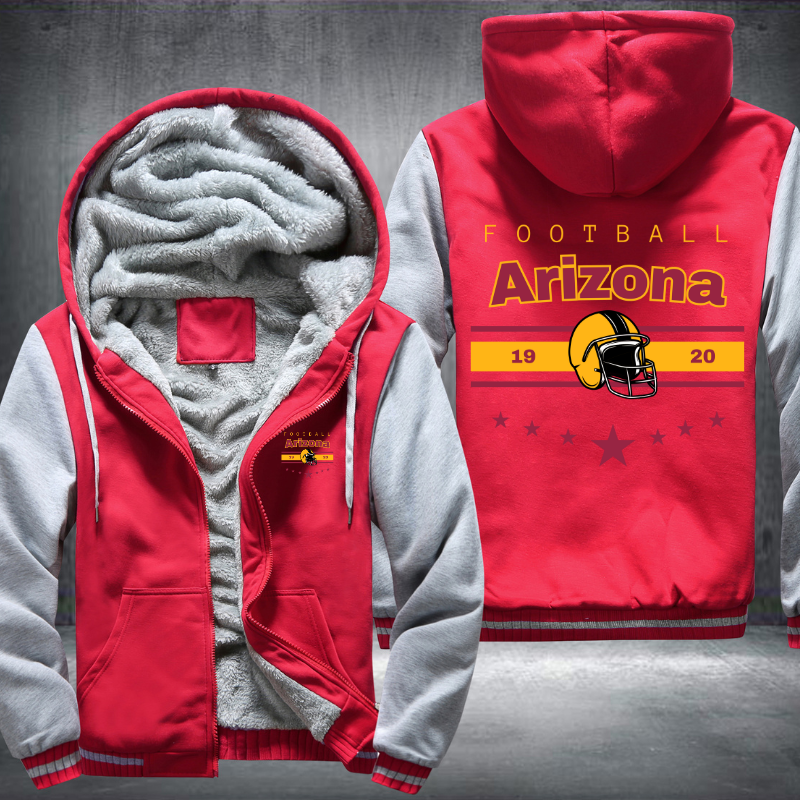 Vintage Football Arizona 1920 Fleece Hoodies Jacket