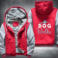 dog walks Fleece Hoodies Jacket