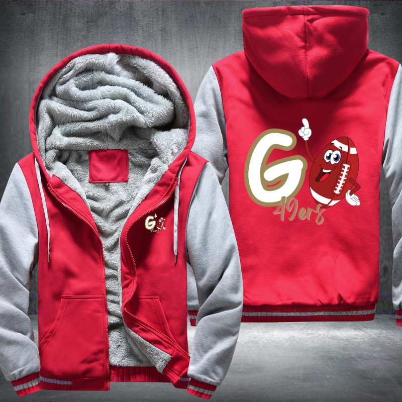 Go 49ers Fleece Hoodies Jacket