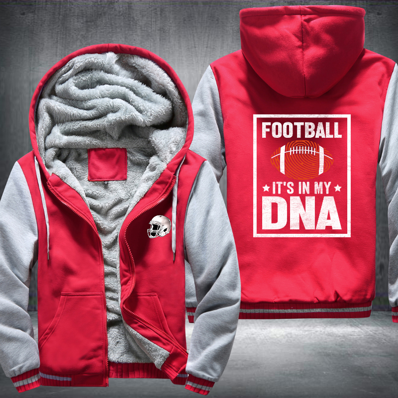 Football it's in my DNA Design Fleece Hoodies Jacket