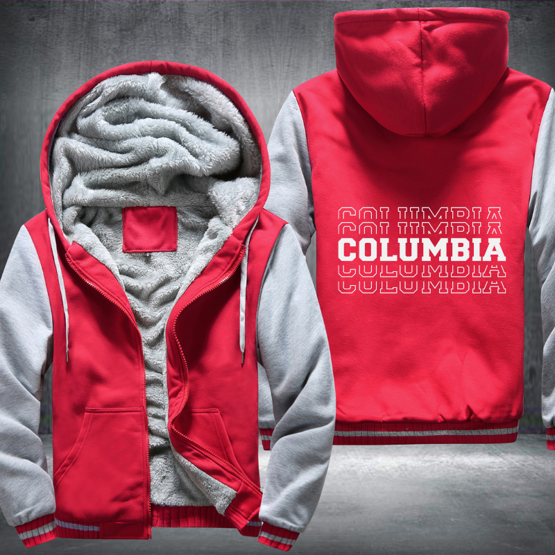 Patriotic USA State Columbia Fleece Hoodies Jacket