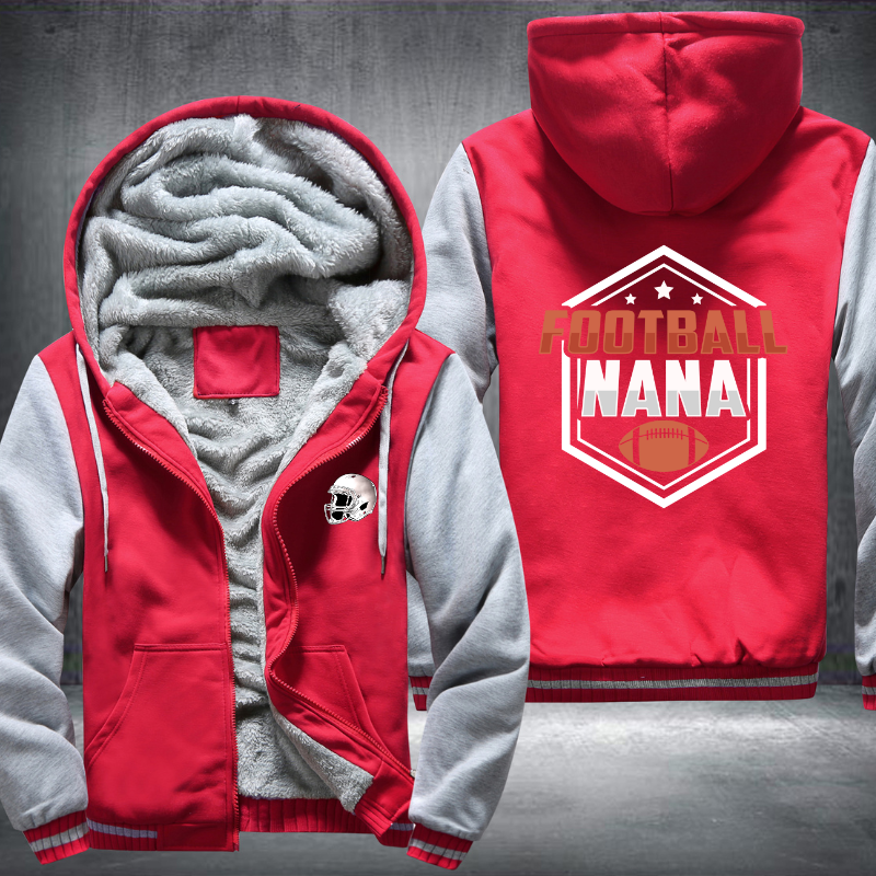 Football Nana Fleece Hoodies Jacket