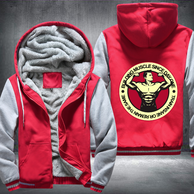 Bull Ding Muscle Since Day One Fleece Hoodies Jacket
