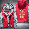 Love Being An American Eskimo Dog mom Fleece Hoodies Jacket