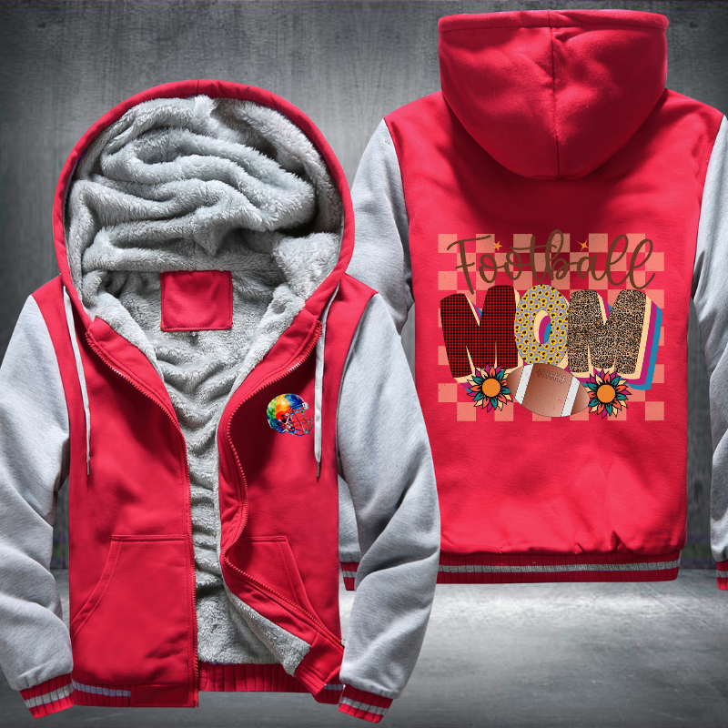 Football Mom Fleece Hoodies Jacket