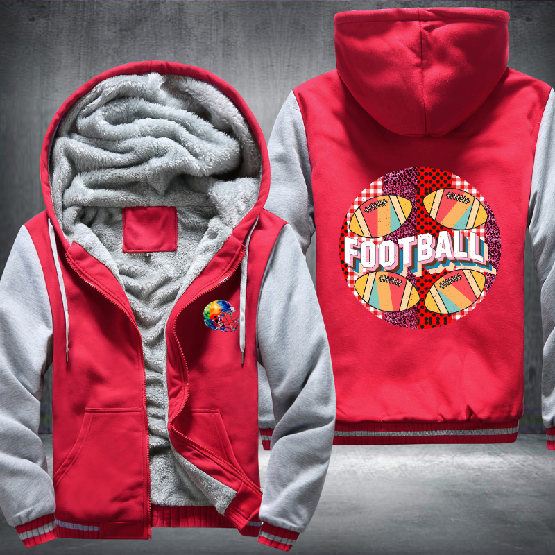 Football Party Fleece Hoodies Jacket