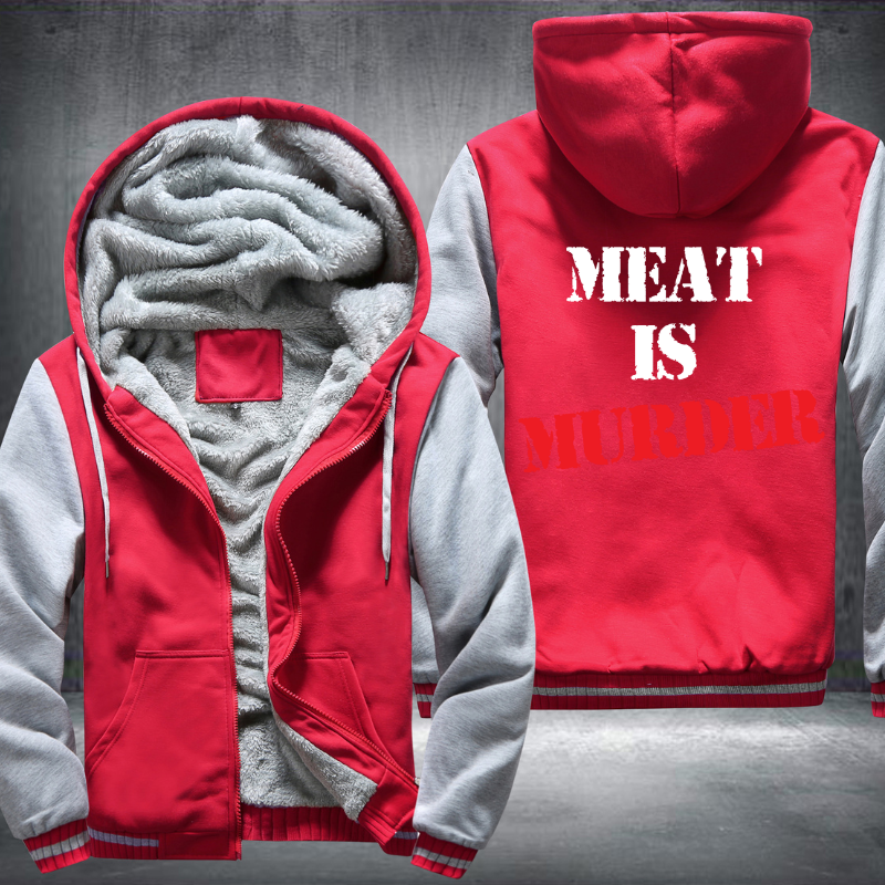 Meat Is Murder Fleece Hoodies Jacket