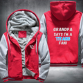 Grandpa Says I'm A Titans Fan Fleece Hoodies Jacket