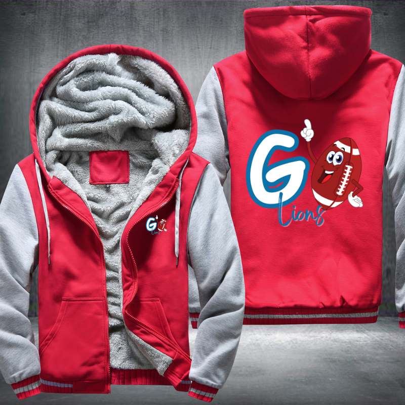 Go Lions Fleece Hoodies Jacket