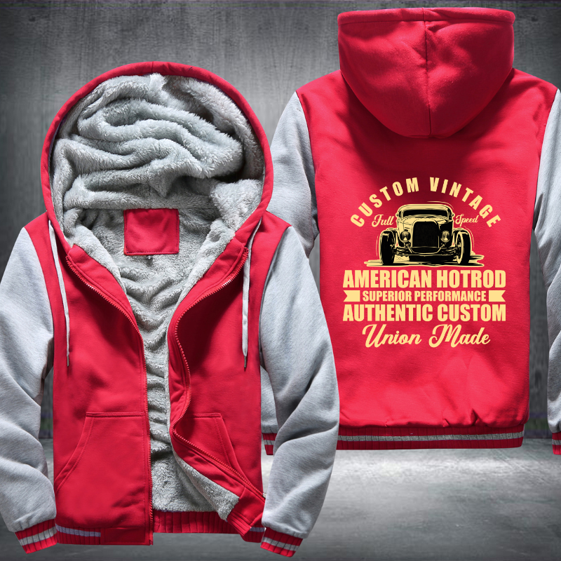Custome vintage full speed car Fleece Hoodies Jacket