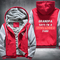 Grandpa Says I'm A Buccaneers Fan Fleece Hoodies Jacket