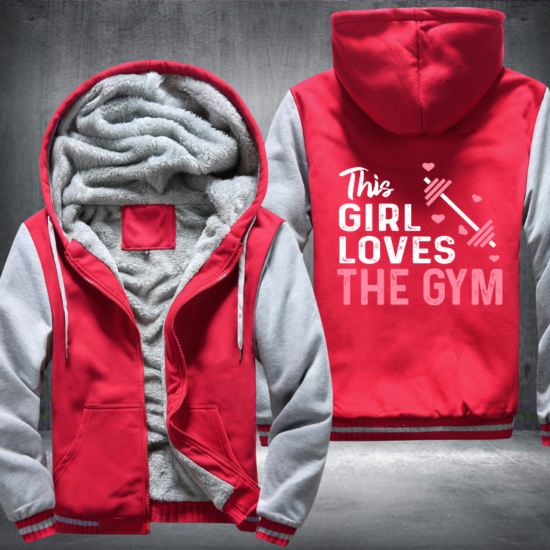 This Girl Loves The GYM Fleece Hoodies Jacket