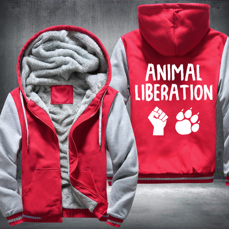 Animal Liberation Fleece Hoodies Jacket