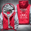 Vegan Are From The Future Fleece Hoodies Jacket