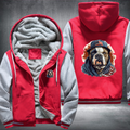 Animal Hiphop Graphic Funny Bulldog Fleece Hoodies Jacket