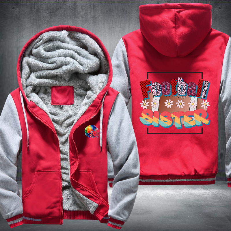 Football Sister Fleece Hoodies Jacket