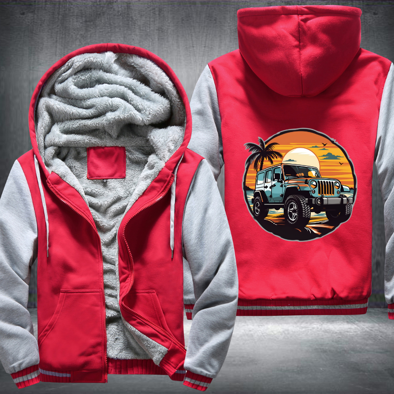 4x4s on Coastal Trails Fleece Hoodies Jacket