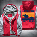 Save The Elephants Fleece Hoodies Jacket