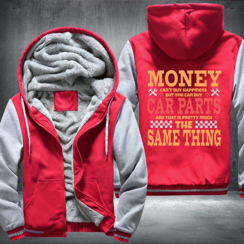 Money Can Buy Car Parts Auto Fleece Hoodies Jacket