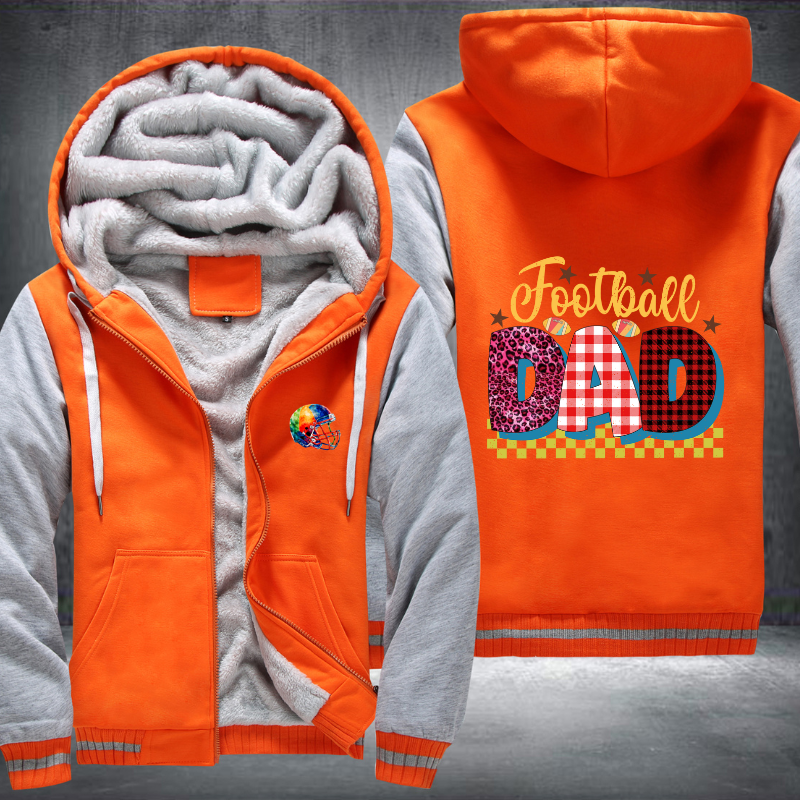 Football Dad Fleece Hoodies Jacket