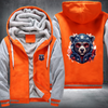 Animal Hiphop Graphic Funny Bear With Glasses Fleece Hoodies Jacket