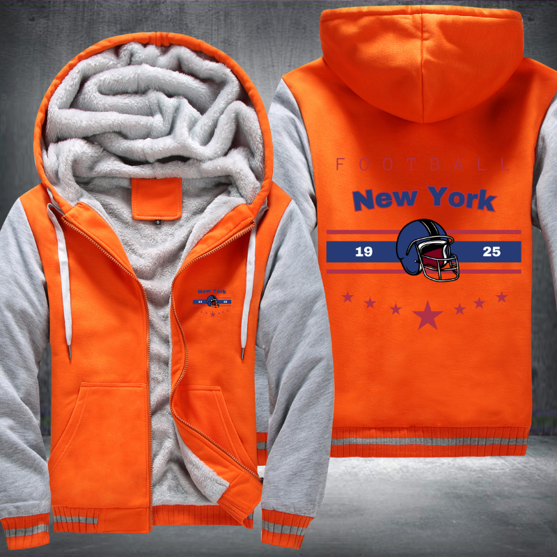 Vintage Football New York 1925 Fleece Hoodies Jacket