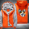 Rainbow Welsh Corgi dog Watercolour Fleece Hoodies Jacket