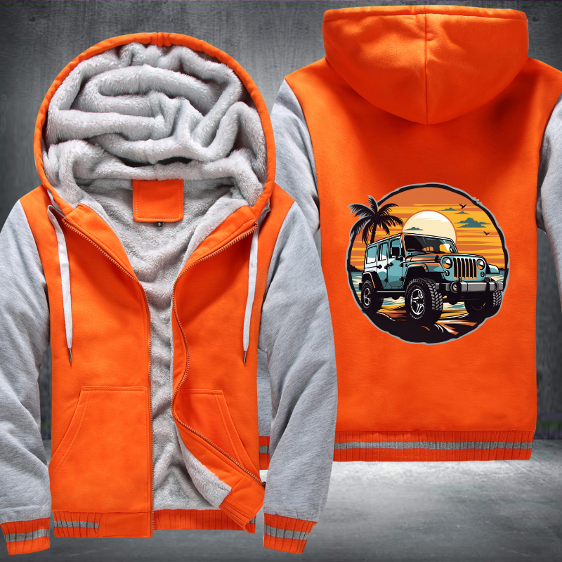 4x4s on Coastal Trails Fleece Hoodies Jacket