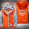 Grandpa Says I'm A Bengals Fan Fleece Hoodies Jacket