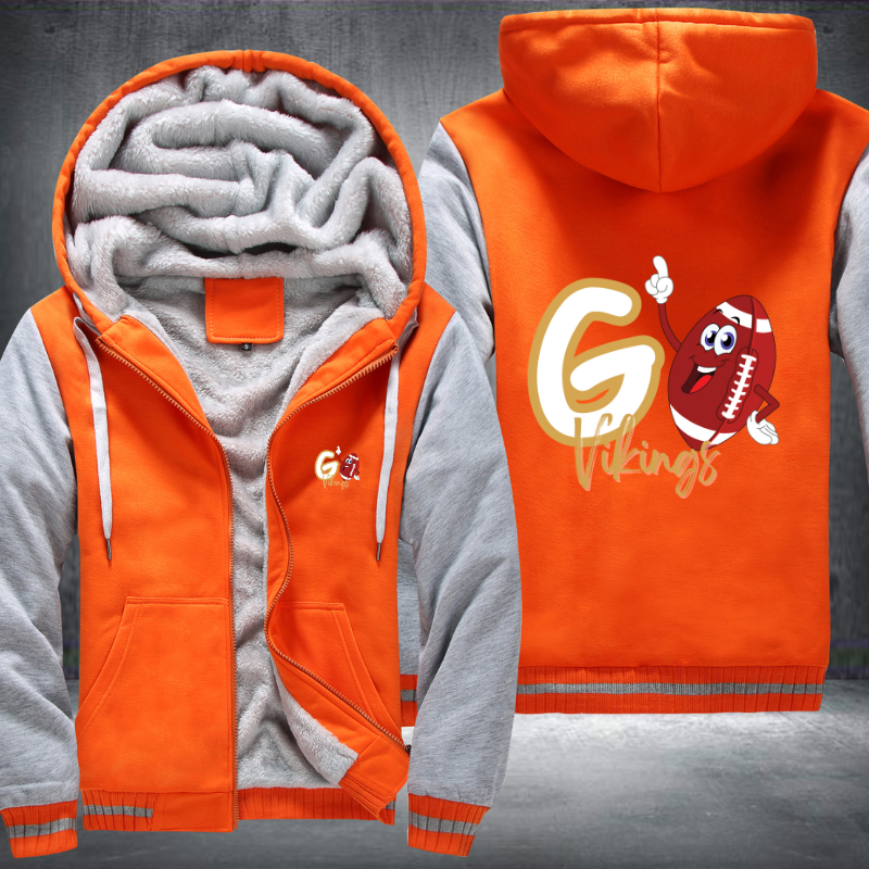 Go Vikings Fleece Hoodies Jacket