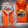 4x4 Car Tackling Sandy Shores Fleece Hoodies Jacket