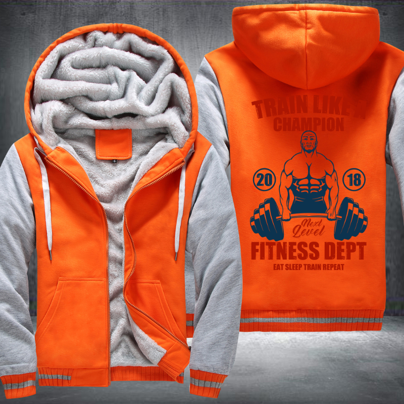 Train Like A Champion Fleece Hoodies Jacket