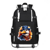 Animal Hiphop Graphic Funny Duck printing Canvas Backpack