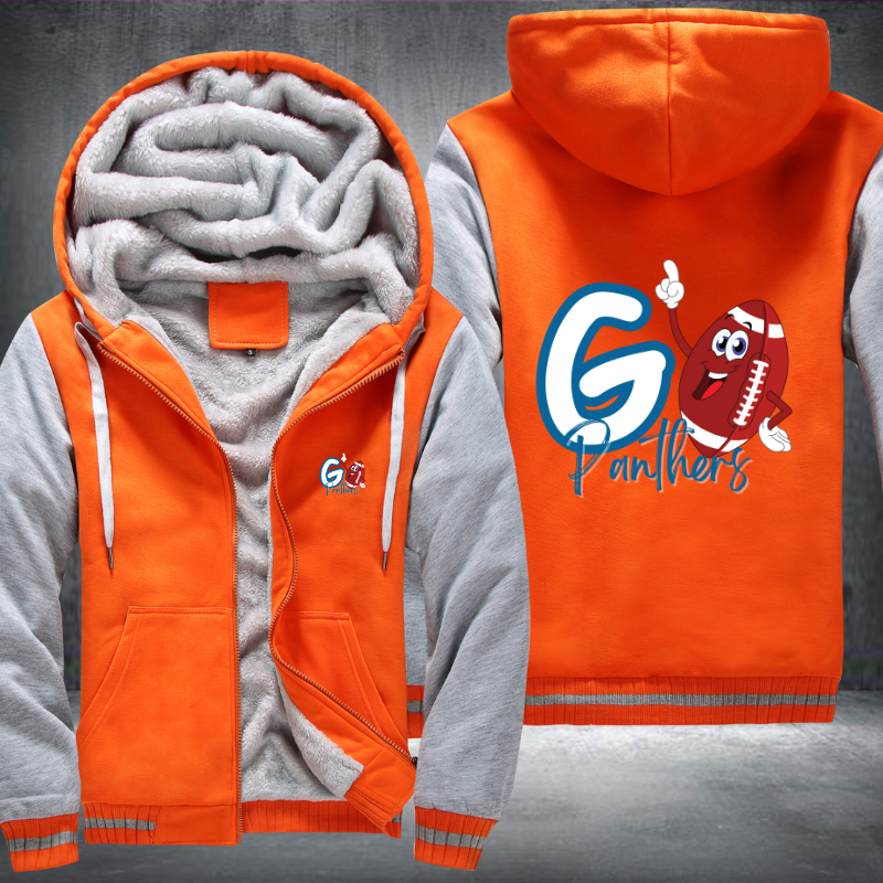Go Panthers Fleece Hoodies Jacket