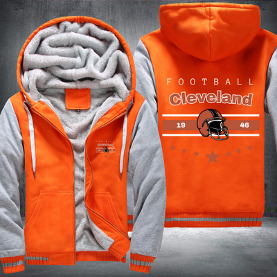 Vintage Football Cleveland 1946 Fleece Hoodies Jacket