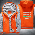 Grandpa Says I'm A Packers Fan Fleece Hoodies Jacket